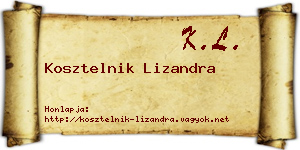 Kosztelnik Lizandra névjegykártya